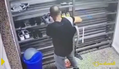 Stealing shoes from mosque